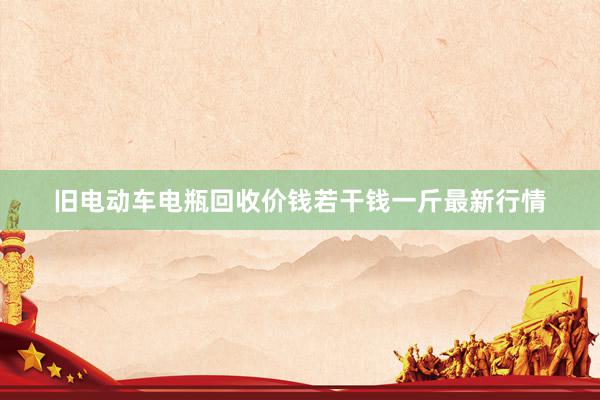 旧电动车电瓶回收价钱若干钱一斤最新行情